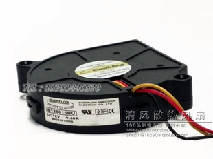 台湾鑫贺EVERFLOW 6CM 6015涡轮风扇1U服务器 B126015BU 12V 0.4A
