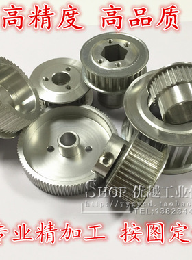 同步轮 传动轮 齿轮 同步皮带轮3M S5M 8M 14M T5 L XH T10 铝45#