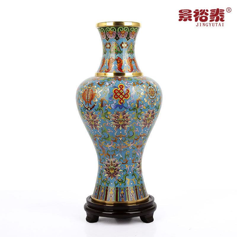 景裕泰铜胎掐丝中式手工艺品