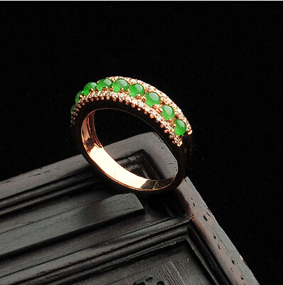 正品包邮翡翠a货玉戒指翡翠礼物