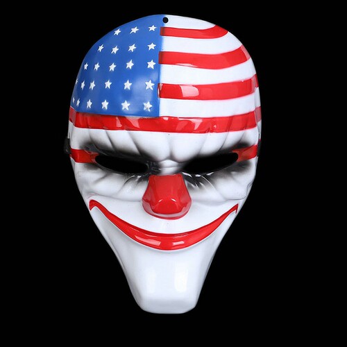 收获日2游戏动漫影视系列cosplay面具塑料全脸payday2面具漫展
