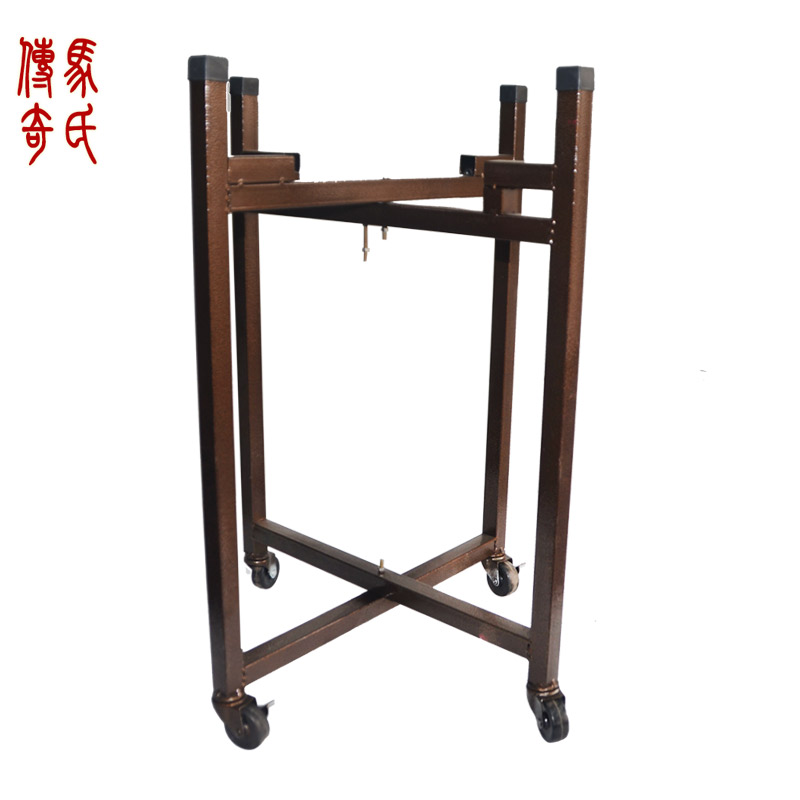 马氏传奇金属古铜色喷塑牛皮扁鼓