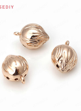 diy铜镀真金手链耳环头饰吊坠