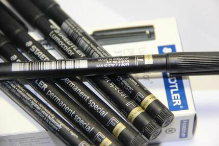 德国正品施德楼staedtler319S/319F 油性光盘笔眼镜片胶片记号笔