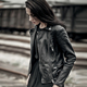 欧美修身 皮匠门 外套 英国植鞣绵羊皮衣女夹克 简约LM1043A MEN