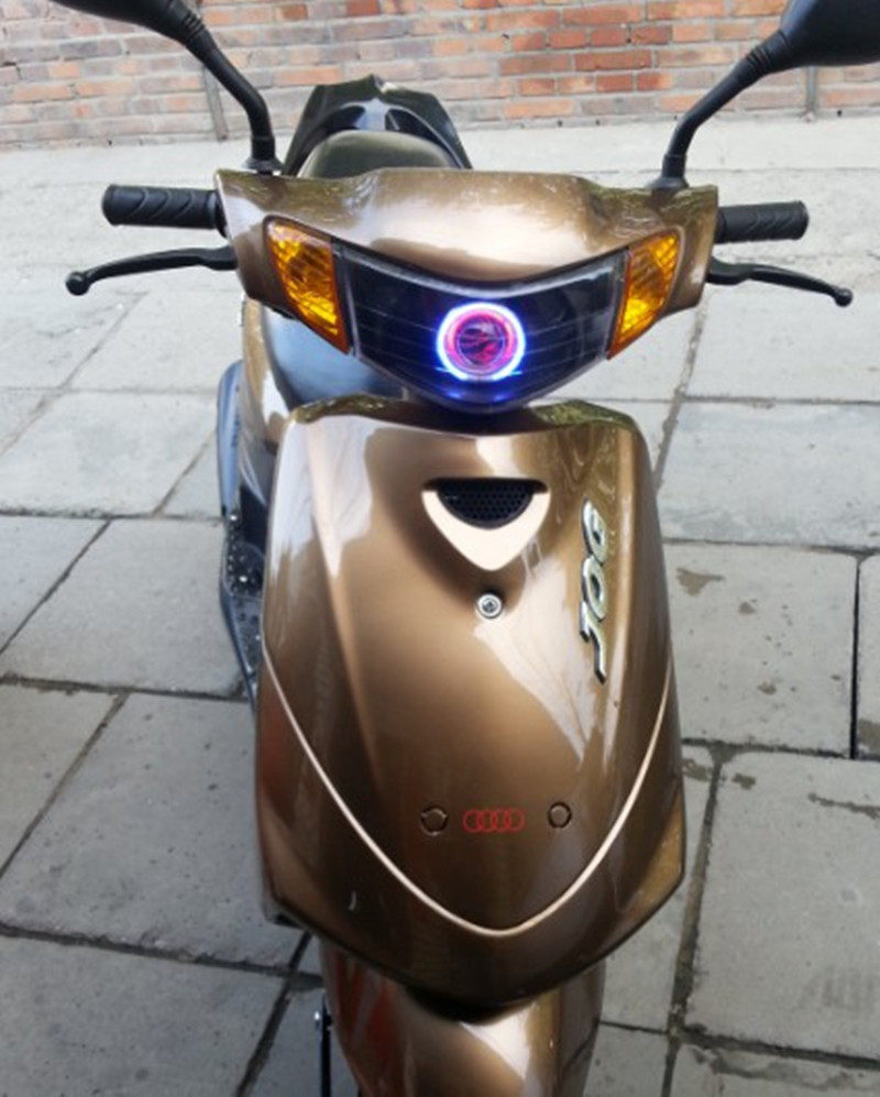 Yamaha JOG Qiaoge State three FLUKE refit Bifocal lens angel Devil Eye Headlight assembly Moddingin the Motorcycle/Equipment/Fitting , Motorcycle Accessories , Motorcycle xenon lamp  category - from Buy2taobao.com to provide professional Taobao agent buy service