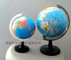 Глобус 直径21cm14.16cm 地球仪 平面地形地球仪平面政区地球仪 地理教室