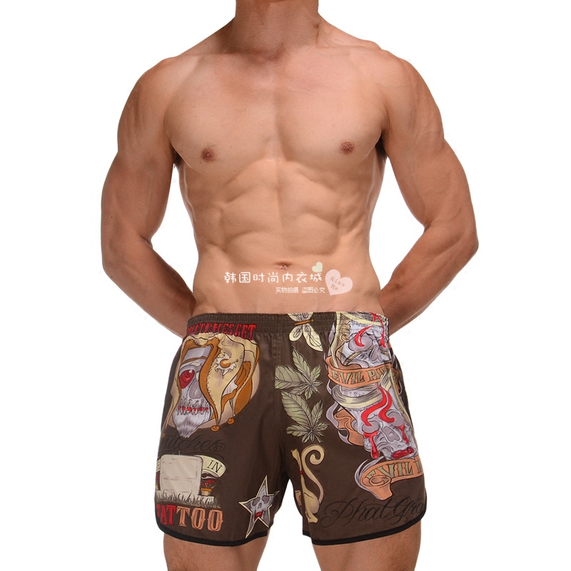 韩国男士阿罗裤宽松大码家居短裤一片式青年运动短裤肥佬内裤裤衩,女士内衣/男士内衣/家居服,男平角内裤,淘宝优惠券,粉丝福利购,淘宝优惠卷
