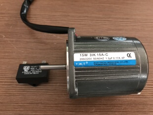 31K 台湾T.W.T 15W单相220V交流定速光轴马达 定速电机15W 15A
