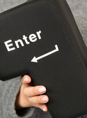 日本USB BIG ENTER 超大号发泄enter按键 回车键午睡枕