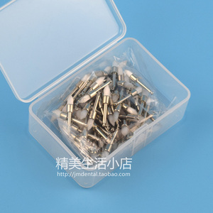 牙科齿科抛光材料 牙科尖头抛光刷 弯机抛光刷 100支/盒 限区包邮