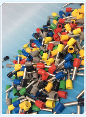 HS包邮VE4012针型E4012管型端子黄铜镀铜锡1000只