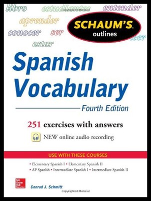 【预售】Schaum's Outline of Spanish Vocabulary, 4th Editi
