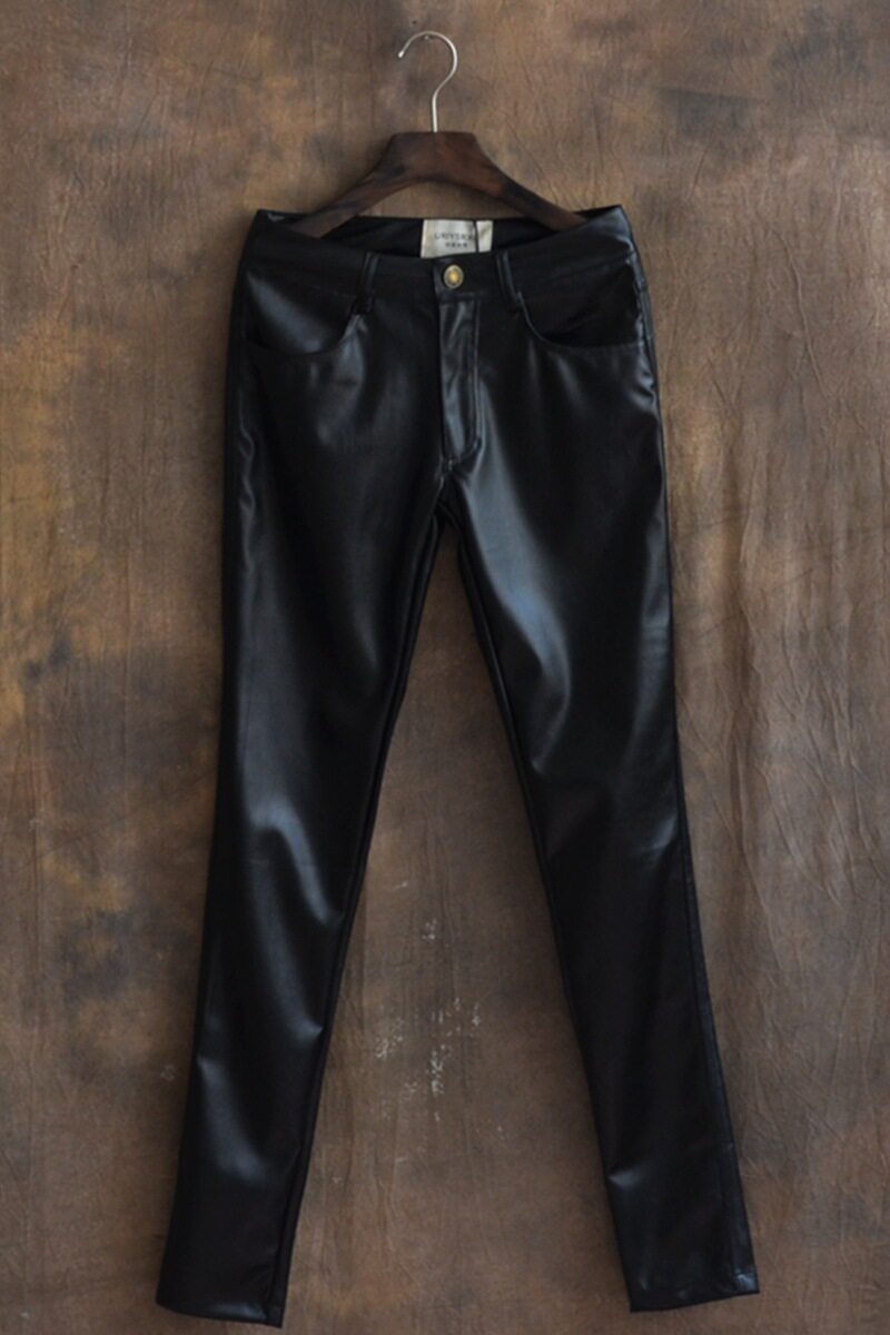 Pantalon cuir homme serré pour adolescent - Ref 1489463 Image 6