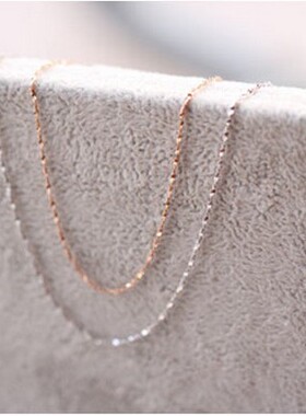 镀白金玫瑰银满天星项链订制加工