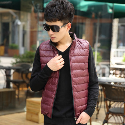 以纯<em>森马男士</em>轻薄<em>羽绒服马夹</em>外套潮男春秋季羽