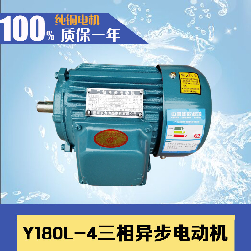 ye2三相异步电动机y180l-4 发电机马达22kw 4级高速全铜国标电机