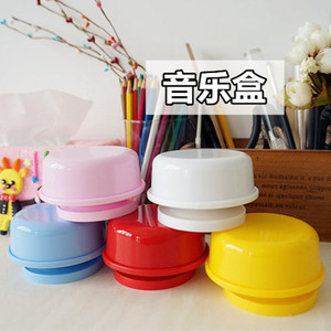 儿童益智手工橡皮泥超轻粘土彩泥音乐盒diy制作材包旋转八音盒