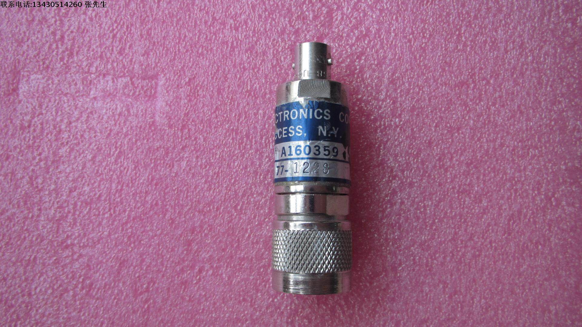 LAKE A160359 美国进口10MHz-12.4GHz N接头 高频射频微波同轴PIN检波器  输入0dBm  输出150mV 左右  输入5dBm  输出300mV 左右   包好包能用