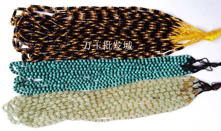 手工编织项链挂绳挂坠玉坠翡翠玉器黄金玉佩吊坠挂件绳子男女红黑