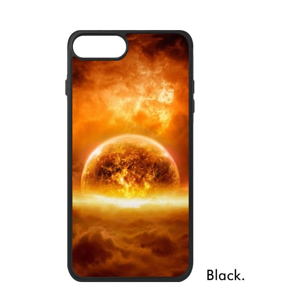 适用于iPhone燃烧着的金红色星球Xr手机壳max保护套678plus硅胶11
