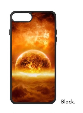 适用于iPhone燃烧着的金红色星球Xr手机壳max保护套678plus硅胶11