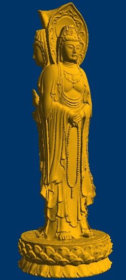 三面观音 stl圆雕图 三维雕刻 立体精雕图 四轴圆雕图3d模型