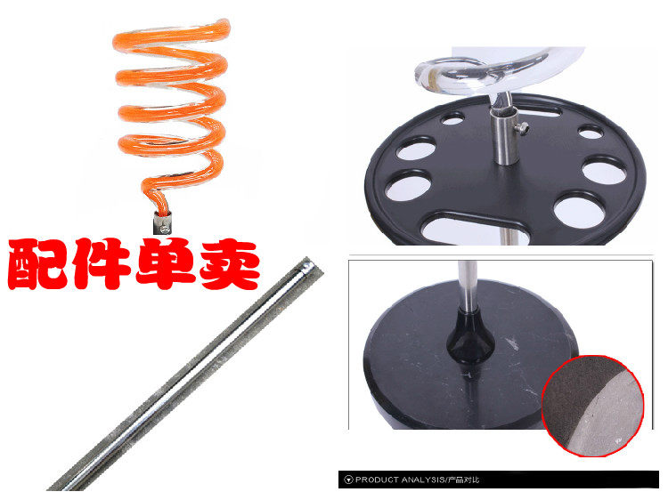 大理石水晶圈电吹风机支架配件发廊酒店专用风筒立式落地支架配件