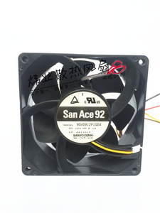 三洋SANYO 9038 9cm摩托改装 汽车增压暴力风扇4.1A 9GV0912P1G04