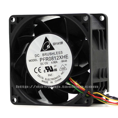 8厘米 8038 8cm 汽车增压 超暴力风扇 1.3万转4.9A PFR0812XHE