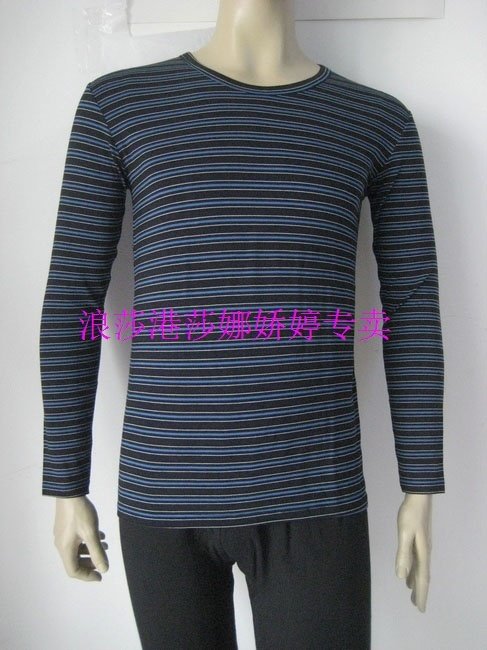 港莎新款正品 男圆领莫代炫彩时尚内衣套装  2色入特价99元55183