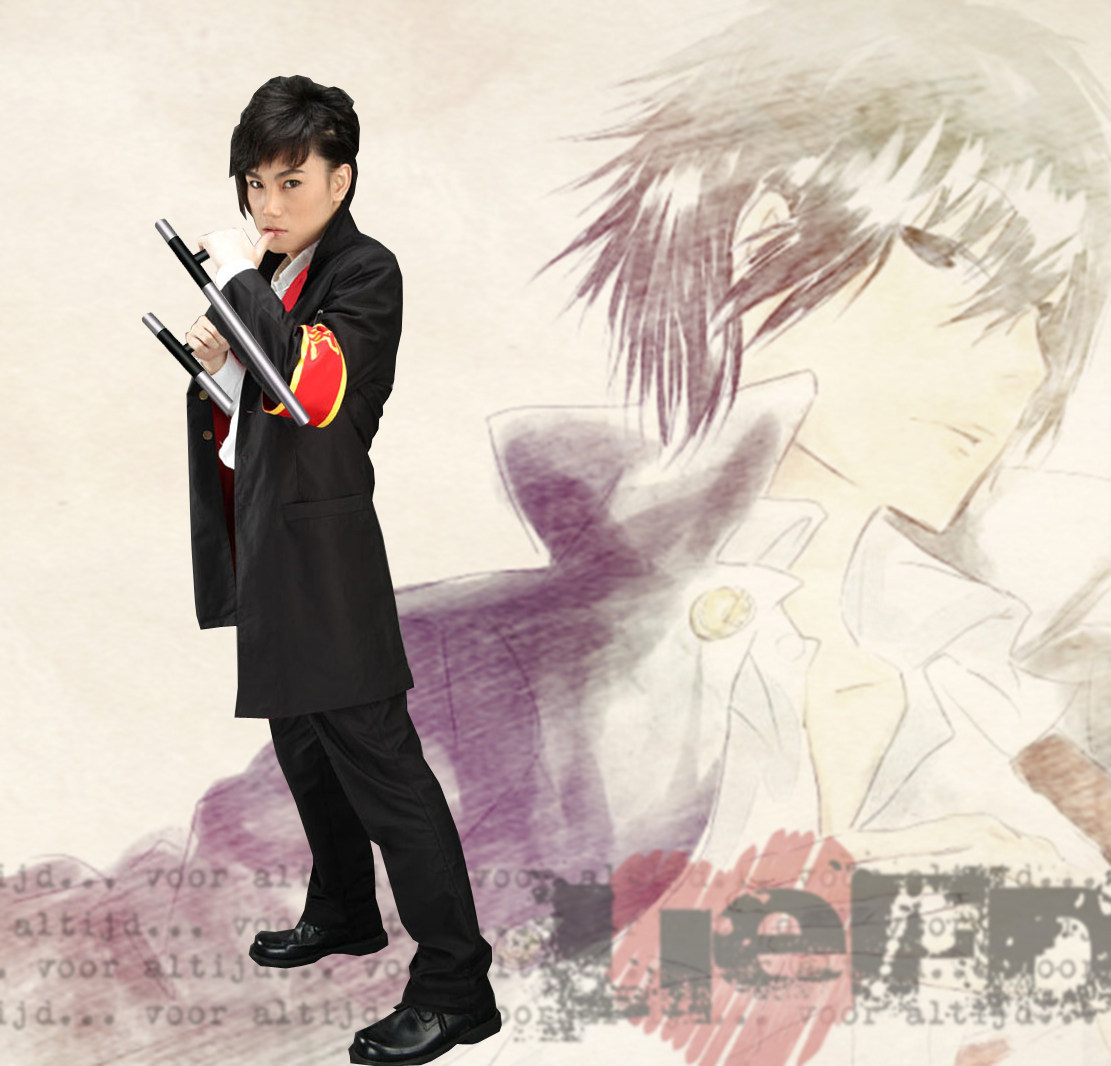 家庭教师reborn云雀恭弥中山装长装动漫cosplay男装