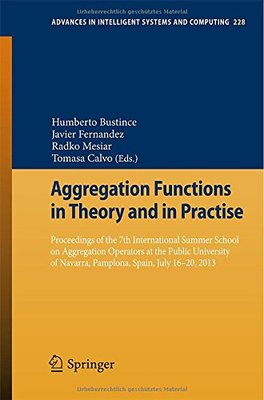 【预订】Aggregation Functions in Theory and ...