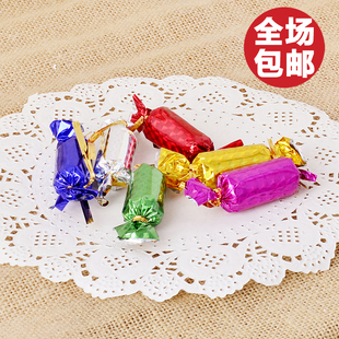 8cm镭射糖果 12个装 圣诞树配饰挂件 饰品圣诞糖果挂饰 圣诞节装