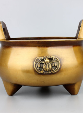 室内纯铜供佛香炉仿古风创意摆件