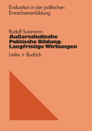 【预售】Ausserschulische Politische Bildung: Langfrist... 书籍/杂志/报纸 人文社科类原版书 原图主图