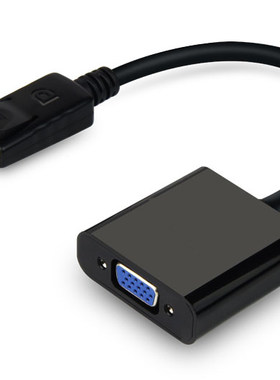 八鹰 dp转vga母转换器标准displayport转vga接口DP to VGA转换线