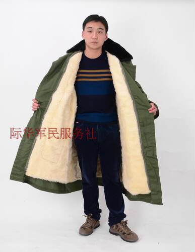 87老式大衣加厚加绒防寒棉服冬季