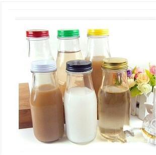 300ML咖啡瓶 方形玻璃 奶茶瓶 酸奶瓶 布丁瓶 果汁瓶牛奶瓶