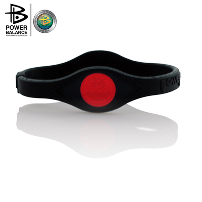 powerbalance霸能纯色黑色手环