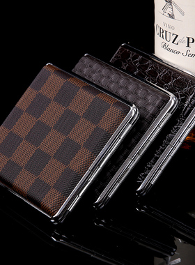 手卷烟盒18支20支装超薄男士超薄创意烟盒金属香菸盒防潮防压包邮