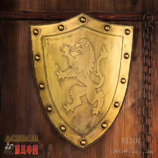 影视舞台原创设计 摄影棚道具摆设 壁挂墙装饰 欧式古罗马盾牌