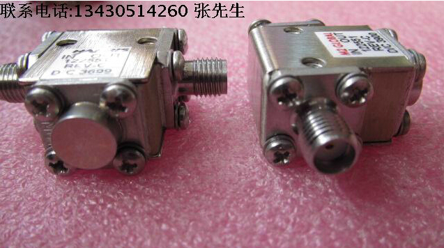美国HARRLS进口 122551 12-16GHz SMA RF 射频微波同轴隔离器 质量包好，包能用 可提供详细测试图 请放心购买 频率范围：12-16GHz 插损:＜0.6dB， 隔离度.:＞20dB， VSWR:＜1.35，SMA接头