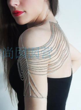 欧美流行身体链多层链性感