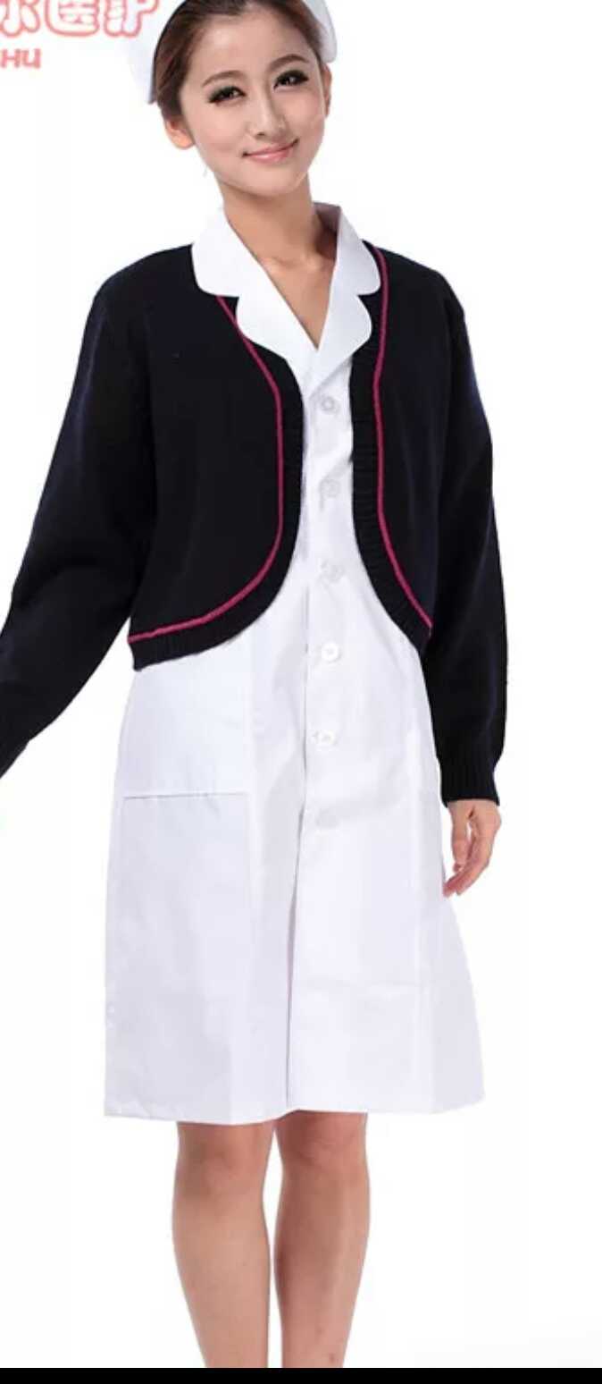 特价护士毛衣护士服白大褂外套开衫藏蓝加厚针织毛衫