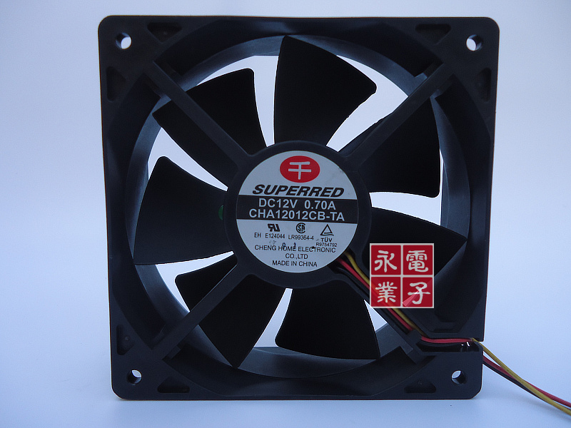 原装 千红12CM风扇 12V 0.70A CHA12012CB-TA-F 大风量