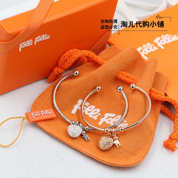 时尚希腊大牌饰品 两色爱心开口女士手环