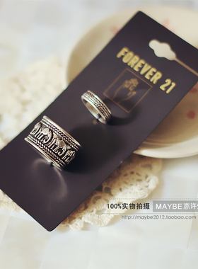 欧美风吉象复古质感关节尾戒