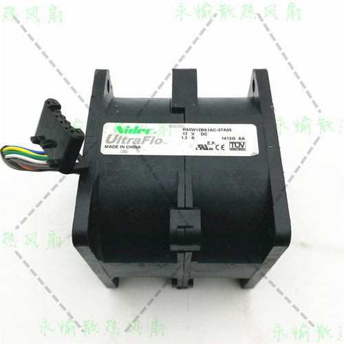 原装Nidec R60W12BS1AC-07A05 12V 1.2A 6CM 6056 双电机散热风扇