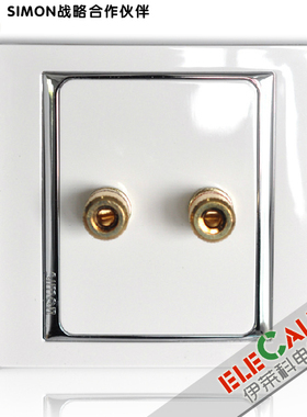 西蒙开关新贵58系列 一位音箱插座 S55401一位插座